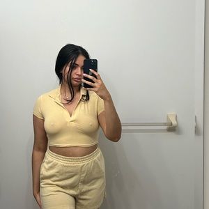 Matching yellow short set